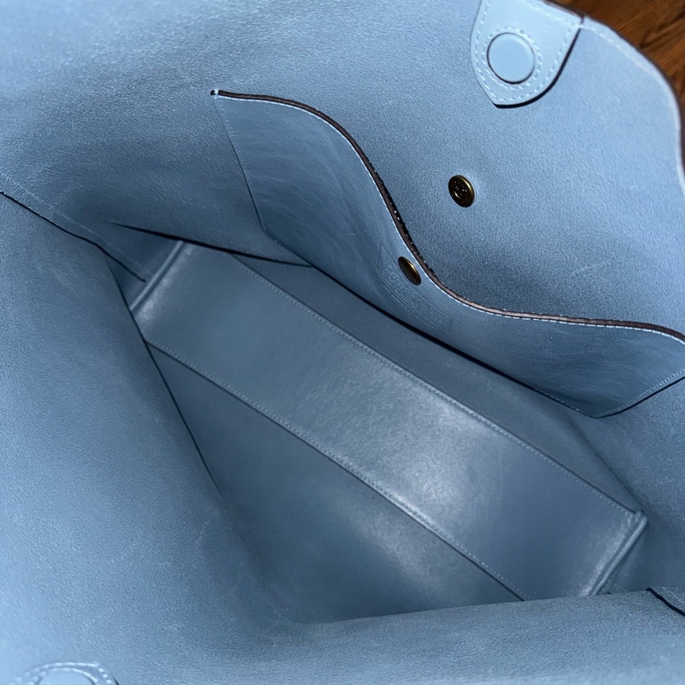 Coach Light Blue Leather Brooklyn 39 Shoulder Bag - Picture 3 of 5